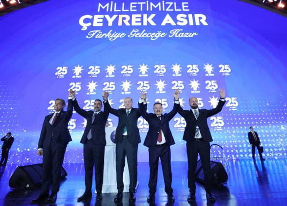 AK Party’s 25th Foundation Anniversary Event ANKARA, TURKIYE - AUGUST 14: (----EDITORIAL USE ONLY - MANDATORY CREDIT - TURKISH PRESIDENCY MURAT CETINMUHURDAR HANDOUT - NO MARKETING NO ADVERTISING CAMPAIGNS - DISTRIBUTED AS A SERVICE TO CLIENTS----) Turkish President and AK Party Chairman Recep Tayyip Erdogan attends AK Party’s 25th Foundation Anniversary Event at Baskent Nation’s Garden in Ankara, Turkiye on August 14, 2026. TUR Presidency Murat Cetinmuhurdar Anadolu Ankara Turkey. Editorial use only. Please get in touch for any other usage.  Copyright: x2026xAnadoluxTURxPresidencyx MuratxCetinmuhurdarx