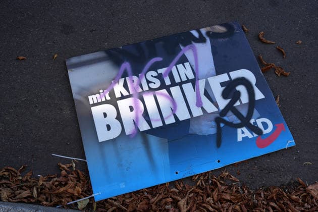 Afd GER, Berlin, 20260814, Wahlplakat , Landtagswahl, AfD, Kristin Brinker *** AfD GER, Berlin, 20260814, campaign poster, state election, AfD, Kristin Brinker