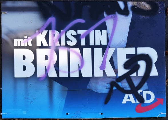 Afd GER, Berlin, 20260814, Wahlplakat , Landtagswahl, AfD, Kristin Brinker *** AfD GER, Berlin, 20260814, campaign poster, state election, AfD, Kristin Brinker