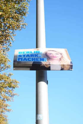 Afd GER, Berlin, 20260814, Wahlplakat , Landtagswahl, AfD, Kristin Brinker *** AfD GER, Berlin, 20260814, campaign poster, state election, AfD, Kristin Brinker