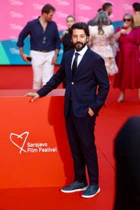 Sarajevo, Bosnia and Herzegovina, 140826. National Theatre. The 32nd Sarajevo Film Festival kicked off tonight with a red carpet and screening of the film Fatherland by PaweÅ‚ Pawlikowski. In the photo: Diego Luna. Photo: Antonio Balic CROPIX Copyright: xxAntonioxBalicx sarajevo_film_festival38-140826