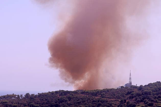 Forest Fire In The Upper Part Of Barcelona Firefighters deployed 10 fire engines and four helicopters and brought the fire under control after four hours of work in Barcelona, Spain, on August 14, 2026. More than 500 wildfires have been recorded in Catalonia this summer. One of the latest broke out in the Collserola mountain range, near a telecommunications tower overlooking Barcelona. The blaze burned 10 hectares and threatened populated areas, prompting authorities to order residents in Barcelona s upper neighborhoods to remain indoors Barcelona Barcelona Spain  Copyright: xUrbanandsportx originalFilename: urbanandsport-forestfi260814_np5ts.jpg