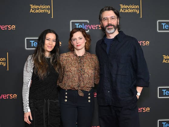 Televerse 2026 - Day 1 Rachel Bloom, Sherri Chung and David Fleming arriving to the Televerse 2026 - Day 1 at JW Marriott on August 14, 2026 in Los Angeles, CA. Los Angeles JW Marriott California USA Copyright: xOConnor AFF-USA.comx