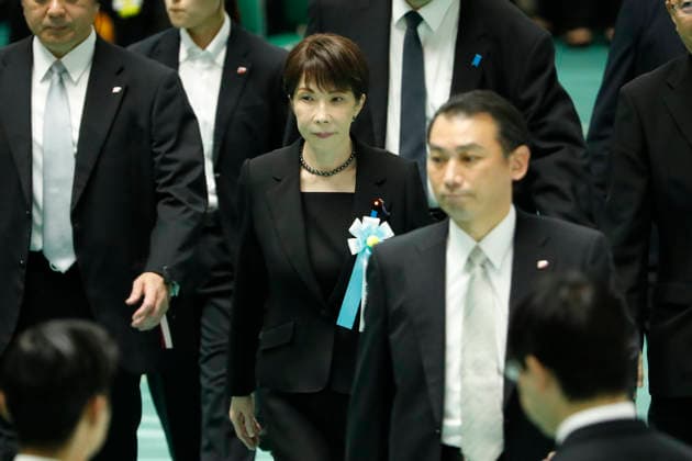 August 15, 2026, Tokyo, Japan: Japanese Prime Minister Sanae Takaichi (C) attends a memorial ceremony marking the 81st anniversary of Japan s surrender in World War II at Nippon Budokan in Tokyo. Tokyo Japan - ZUMAm191 20260815_aap_m191_009 Copyright: xRodrigoxReyesxMarinx