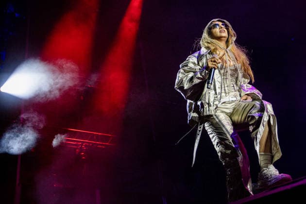 M.I.A., perfoms during Vodafone Paredes de Coura in Paredes de Coura, Portugal - 15 Aug 2026 Mathangi Arulpragasam, (M.I.A.), the British rapper, singer and producer, performs live on the main stage during Vodafone Paredes de Coura. Paredes de Coura Portugal Copyright: xDiogoxBaptistax xSOPAxImagesx DB_MIA20260814PDC_018