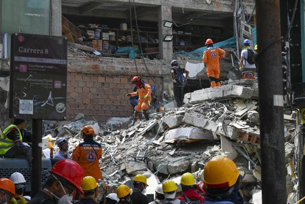 Search and rescue operations continue in quake-hit Pereira PEREIRA, COLOMBIA - AUGUST 14: Search and rescue operations continue at various locations across Pereira, in Colombia, on August 14, 2026. The death toll has reached 94, and 41,600 families have been affected, according to a report by Colombian President Abelardo de la Espriella, who visited Pereira and pledged to support the city and its reconstruction. Alexis Munera Anadolu Pereira Colombia. Editorial use only. Please get in touch for any other usage.  Copyright: x2026xAnadoluxAlexisxMunerax