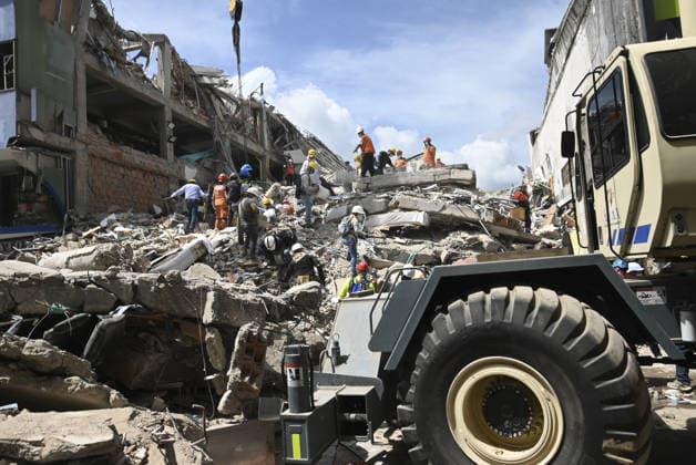 Search and rescue operations continue in quake-hit Pereira PEREIRA, COLOMBIA - AUGUST 14: Search and rescue operations continue at various locations across Pereira, in Colombia, on August 14, 2026. The death toll has reached 94, and 41,600 families have been affected, according to a report by Colombian President Abelardo de la Espriella, who visited Pereira and pledged to support the city and its reconstruction. Alexis Munera Anadolu Pereira Colombia. Editorial use only. Please get in touch for any other usage.  Copyright: x2026xAnadoluxAlexisxMunerax