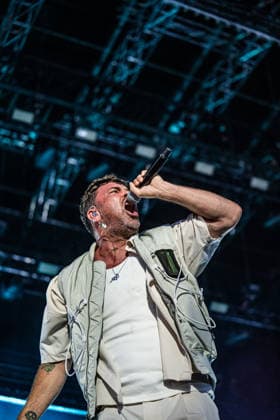 Rostock Deutschland 14. August 2026: Marteria - Zum Glück in die Zukunft Tour 2026 - Rostock Im Bild: Marten Laciny (Marteria) *** Rostock, Germany, August 14, 2026 Marteria Zum Glück in die Zukunft Tour 2026 Rostock Pictured: Marten Laciny (Marteria) Copyright: xFotostandx xVoelkerx