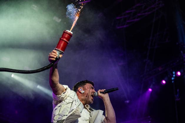 Rostock Deutschland 14. August 2026: Marteria - Zum Glück in die Zukunft Tour 2026 - Rostock Im Bild: Marten Laciny (Marteria) *** Rostock, Germany, August 14, 2026 Marteria Zum Glück in die Zukunft Tour 2026 Rostock Pictured: Marten Laciny (Marteria) Copyright: xFotostandx xVoelkerx