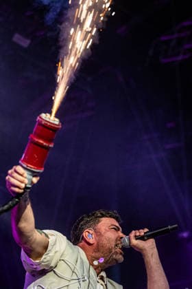 Rostock Deutschland 14. August 2026: Marteria - Zum Glück in die Zukunft Tour 2026 - Rostock Im Bild: Marten Laciny (Marteria) *** Rostock, Germany, August 14, 2026 Marteria Zum Glück in die Zukunft Tour 2026 Rostock Pictured: Marten Laciny (Marteria) Copyright: xFotostandx xVoelkerx