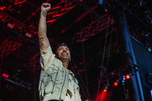Rostock Deutschland 14. August 2026: Marteria - Zum Glück in die Zukunft Tour 2026 - Rostock Im Bild: Marten Laciny (Marteria) *** Rostock, Germany, August 14, 2026 Marteria Zum Glück in die Zukunft Tour 2026 Rostock Pictured: Marten Laciny (Marteria) Copyright: xFotostandx xVoelkerx