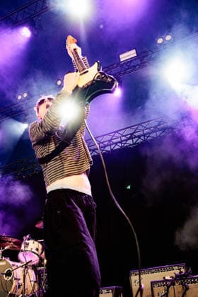 Bleech 9:3 live at Syd For Solen 2026 Copenhagen, Denmark. 14th, August 2026. The Irish grunge rock group Bleech 93 performs a live concert during the Danish music festival Syd For Solen 2026 in Copenhagen. Here guitarist Sam Duffy is seen live on stage. Denmark, Copenhagen  Copyright: xGonzalesxPhoto ErlingxBrodersenx