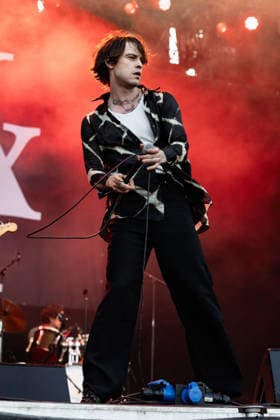 Iceage live at Syd For Solen 2026 Copenhagen, Denmark. 14th, August 2026. The Danish punk group Iceage performs a live concert during the Danish music festival Syd For Solen 2026 in Copenhagen. Here vocalist Elias Bender Ronnenfelt is seen live on stage. Denmark, Copenhagen  Copyright: xGonzalesxPhoto ErlingxBrodersenx