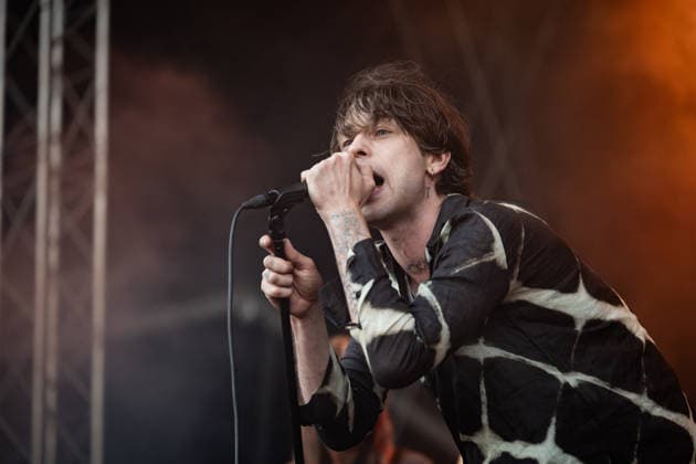Iceage live at Syd For Solen 2026 Copenhagen, Denmark. 14th, August 2026. The Danish punk group Iceage performs a live concert during the Danish music festival Syd For Solen 2026 in Copenhagen. Here vocalist Elias Bender Ronnenfelt is seen live on stage. Denmark, Copenhagen  Copyright: xGonzalesxPhoto ErlingxBrodersenx
