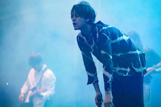 Iceage live at Syd For Solen 2026 Copenhagen, Denmark. 14th, August 2026. The Danish punk group Iceage performs a live concert during the Danish music festival Syd For Solen 2026 in Copenhagen. Here vocalist Elias Bender Ronnenfelt is seen live on stage. Denmark, Copenhagen  Copyright: xGonzalesxPhoto ErlingxBrodersenx