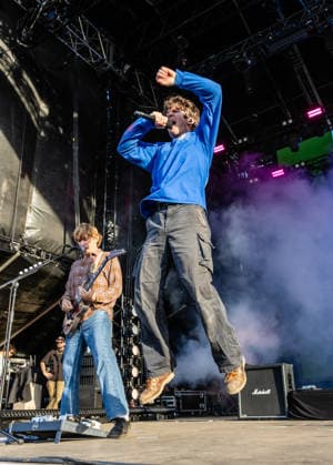 Turnstile live at Syd For Solen 2026 Copenhagen, Denmark. 14th, August 2026. The American hardcore punk band Turnstile performs a live concert during the Danish music festival Syd For Solen 2026 in Copenhagen. Here vocalist Brendan Yates is seen live on stage. Denmark, Copenhagen  Copyright: xGonzalesxPhoto ErlingxBrodersenx