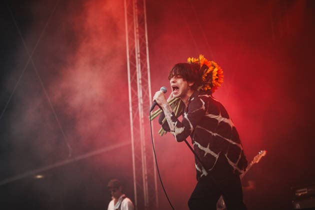 Iceage live at Syd For Solen 2026 Copenhagen, Denmark. 14th, August 2026. The Danish punk group Iceage performs a live concert during the Danish music festival Syd For Solen 2026 in Copenhagen. Here vocalist Elias Bender Ronnenfelt is seen live on stage. Denmark, Copenhagen  Copyright: xGonzalesxPhoto ChristianxHjorthx