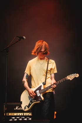 Iceage live at Syd For Solen 2026 Copenhagen, Denmark. 14th, August 2026. The Danish punk group Iceage performs a live concert during the Danish music festival Syd For Solen 2026 in Copenhagen. Here guitarist Johan Suurballe Wieth is seen live on stage. Denmark, Copenhagen  Copyright: xGonzalesxPhoto ChristianxHjorthx