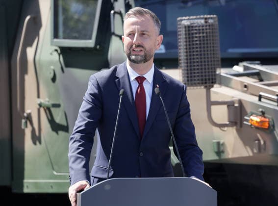 Polish Armed Forces Day celebrations Photo: Wojciech Olkusnik East News Polish minister of defence Wladyslaw Kosniak-Kamysz deliveres a speech during the central military parade marking the Polish Armed Forces Day and 106th anniversary of 1920 victory over Soviet Russia at the Battle of Warsaw during the Polish?Soviet War on August 15, 2026 in Warsaw, Poland. EN_01682638_0202 