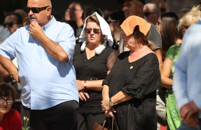 Blessed Virgin Mary celebration in Croatia People attend a mass during a Feast of Assumption of the Blessed Virgin Mary celebration at Sinj, Croatia on August 15, 2024.  IvoxCagalj PIXSELL