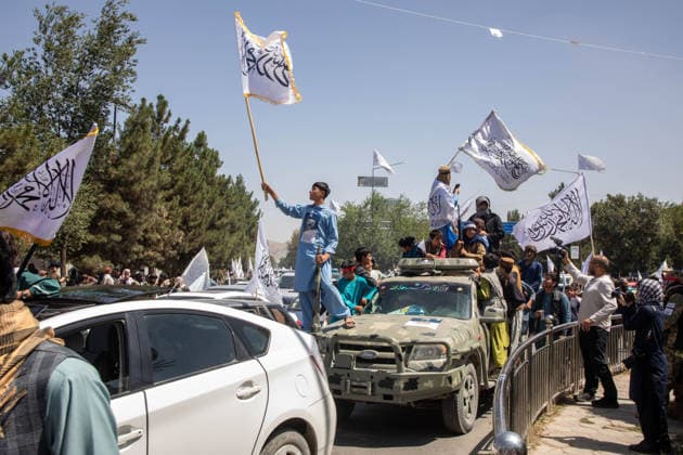 Taliban marks fifth anniversary of return to power in Afghanistan KABUL, AFGHANISTAN - AUGUST 15: Taliban supporters take part in street celebrations marking the fifth anniversary of the group s return to power following the withdrawal of U.S. and NATO forces in Kabul, Afghanistan on August 15, 2026. Hafizullah Habib Anadolu Kabul Afghanistan. Editorial use only. Please get in touch for any other usage.  Copyright: x2026xAnadoluxHafizullahxHabibx