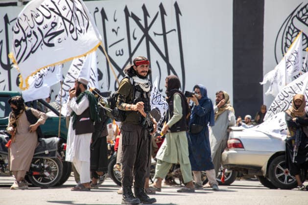 Taliban marks fifth anniversary of return to power in Afghanistan KABUL, AFGHANISTAN - AUGUST 15: Security measures are taken as Taliban supporters take part in street celebrations marking the fifth anniversary of the group s return to power following the withdrawal of U.S. and NATO forces in Kabul, Afghanistan on August 15, 2026. Hafizullah Habib Anadolu Kabul Afghanistan. Editorial use only. Please get in touch for any other usage.  Copyright: x2026xAnadoluxHafizullahxHabibx