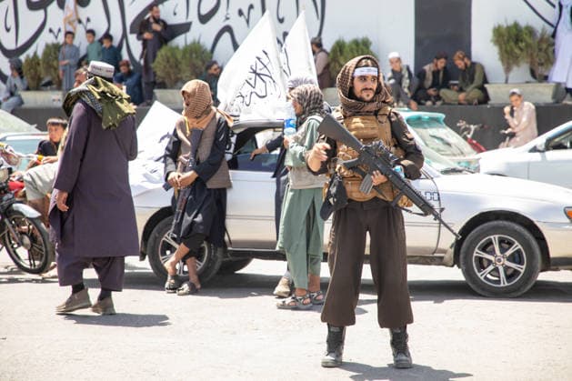 Taliban marks fifth anniversary of return to power in Afghanistan KABUL, AFGHANISTAN - AUGUST 15: Security measures are taken as Taliban supporters take part in street celebrations marking the fifth anniversary of the group s return to power following the withdrawal of U.S. and NATO forces in Kabul, Afghanistan on August 15, 2026. Hafizullah Habib Anadolu Kabul Afghanistan. Editorial use only. Please get in touch for any other usage.  Copyright: x2026xAnadoluxHafizullahxHabibx