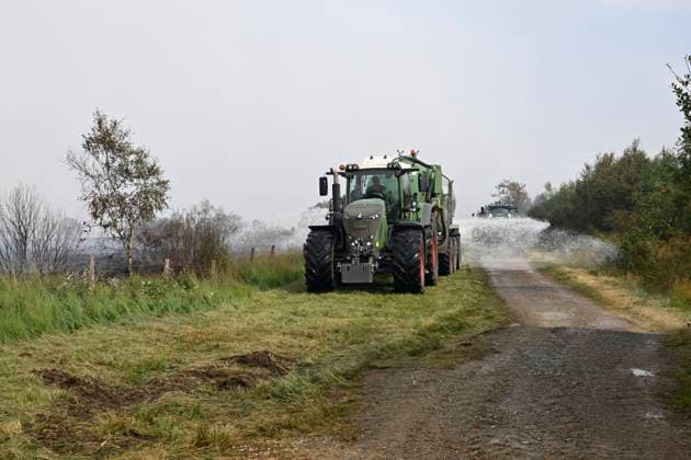 Fire in the Belgian High Fens JALHAY, BELGIUM - AUGUST 15 : An important fire has broken out in the Belgian High Fens on August 15, 2026 in Jalhay, Belgium, 15 08 2026 Jalhay Belgium  Copyright: xDhax