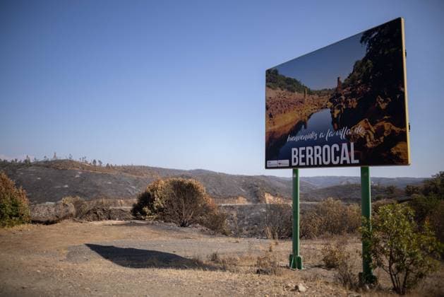 The Niebla Fire Leaves a Devastating Landscape in Berrocal, Huelva The Niebla Fire Leaves a Devastating Landscape in Berrocal, Huelva August 15, 2026, in Berrocal, Huelva, Andalusia, Spain The fire in Niebla, Huelva—which has burned more than 38,000 hectares after raging for over a week— has hit the municipality of Berrocal hard, where the flames have ravaged more than 90% of its municipal area, leaving a desolate landscape of charcoal and ashes. August 15, 2026, Berrocal, Huelva, Andalusia, Sp Berrocal, Huelva, Andalusia, Sp Spain  Copyright: xClaraxCarrascox 7715627