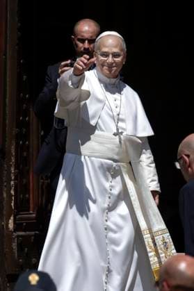 August 15, 2026, Castel Gandolfo, Rome, Italy: Pope Leo XIV leaves at the end of the Angelus Noon Prayer in front of the Apostolic Palace in piazza della Liberto in Castel Gandolfo, near Rome.Pope Leo XIV during his Angelus Noon Prayer in piazza della Liberto in Castel Gandolfo Castel Gandolfo Italy  - ZUMAs197 20260815_aaa_s197_344 Copyright: xMariaxGraziaxPicciarellax