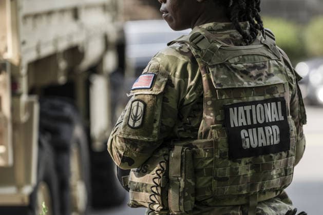 Washington marks one year since National Guard deployment WASHINGTON, UNITED STATES - AUGUST 16: National Guard troops patrol along Constitution Avenue between the White House and the National Mall in Washington, United States, on August 16, 2026, marking the first anniversary of President Donald Trump’s deployment of National Guard forces to the city. Hasan Akbas Anadolu Washington United States. Editorial use only. Please get in touch for any other usage.  Copyright: x2026xAnadoluxHasanxAkbasx