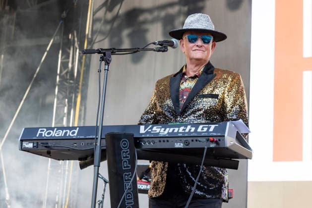 Heaven 17 perform at Halifax Piece Hall Martyn Ware of English synth-pop band Heaven 17 performs at Piece Hall, Halifax, England, 15th August 2026, Credit:Mike Gray MIKE GRAY - B4227 Avalon  Copyright: xMikexGrayx xMIKExGRAYx-xB4227x xAvalonx 1123776992