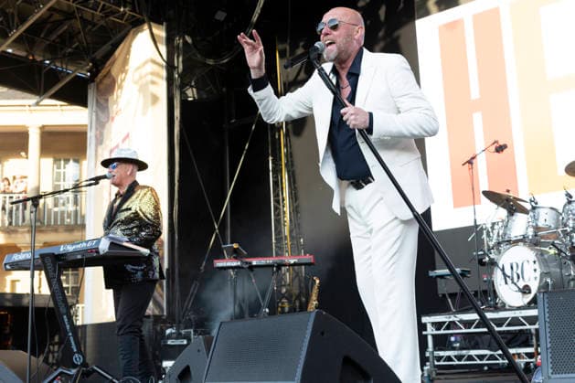 Heaven 17 perform at Halifax Piece Hall Glenn Gregory of English synth-pop band Heaven 17 performs at Piece Hall, Halifax, England, 15th August 2026, Credit:Mike Gray MIKE GRAY - B4227 Avalon  Copyright: xMikexGrayx xMIKExGRAYx-xB4227x xAvalonx 1123777203