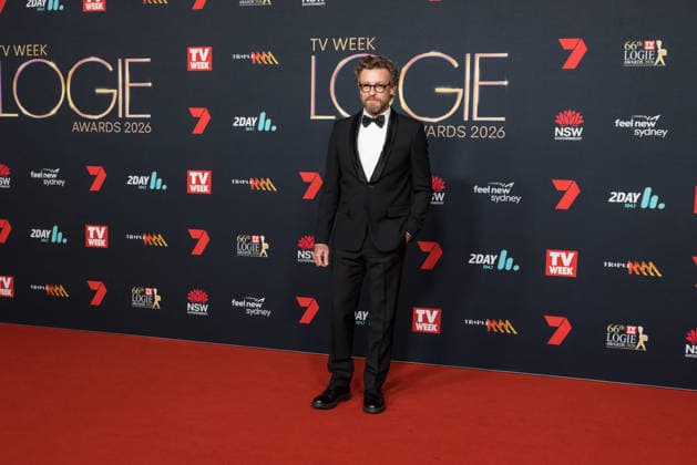 LOGIE AWARDS SYDNEY 2026, Simon Baker attends the red carpet during the 2026 Logie Awards at the Star in Sydney, Sunday, August 16, 2026. ( NO ARCHIVING Sydney New South Wales Australia  Copyright: xANNAxKUCERAx 20260816137304651106