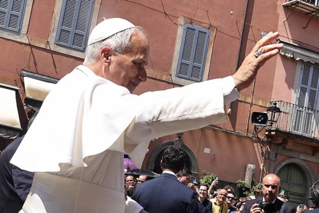 August 16, 2026. Vatican City - POPE LEO XIV delivers Angelus prayer in Castel Gandolfo. EvandroInetti_via ZUMA Wire Castel Gandolfo - ZUMAi15_ 20260816_zaf_i15_021 Copyright: xEvandroxInettix