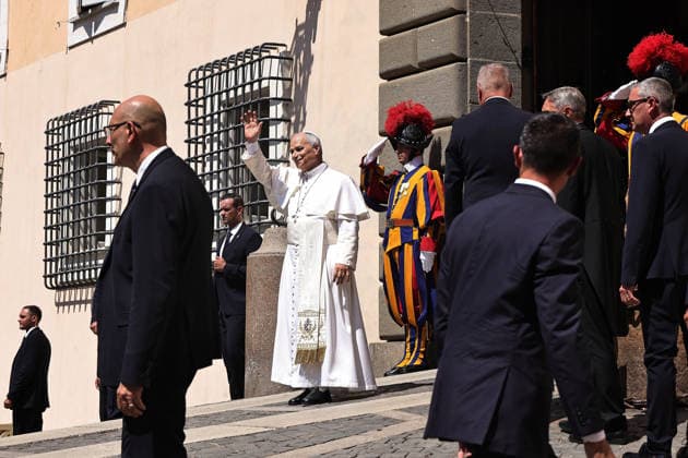 August 16, 2026. Vatican City - POPE LEO XIV delivers Angelus prayer in Castel Gandolfo. EvandroInetti_via ZUMA Wire Castel Gandolfo - ZUMAi15_ 20260816_zaf_i15_022 Copyright: xEvandroxInettix