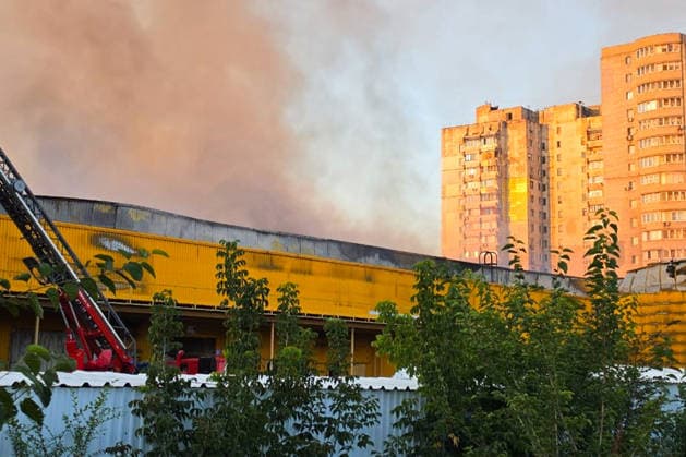 RUSSIA, DONETSK PEOPLE S REPUBLIC - AUGUST 16, 2026: A view of the damaged Galaktika shopping centre after a Ukrainian drone tack. Dmitry Yagodkin TASS  96249327