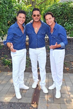 ZDF - Fernsehgarten. Esteriore Brothers während der ZDF - Unterhaltungsshow Fernsehgarten am 16.08.2026 in Mainz. 20260816MWI140625 *** ZDF Fernsehgarten : Esteriore Brothers during the ZDF entertainment show Fernsehgarten on August 16, 2026, in Mainz 20260816MWI140625
