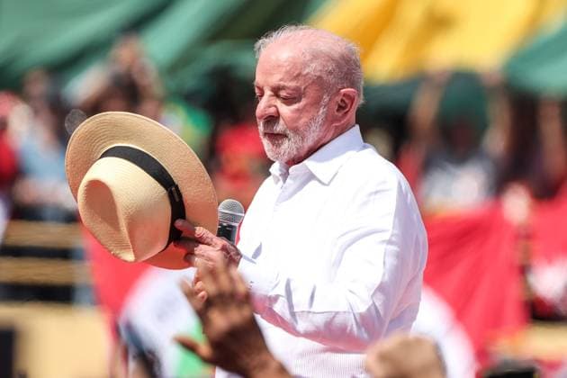 President Lula begins his reelection campaign in Sao Bernardo do Campo. Sao Bernardo do Campo, SP. 08 16 2026 - Elections - Brazil - Launch event for the re-election campaign of President Luiz Inacio Lula da Silva (PT), at the Primeiro de Maio Municipal Stadium, in Vila Euclides, Sao Bernardo do Campo, metropolitan region of Sao Paulo, this Sunday, August 16, 2026.(Foto: Marina Uezima Brazil Photo Press Brazil Photo Press) INTERNATIONAL Sao Bernardo do Campo Sao Paulo Brasil Copyright: xMarinaxUezimax