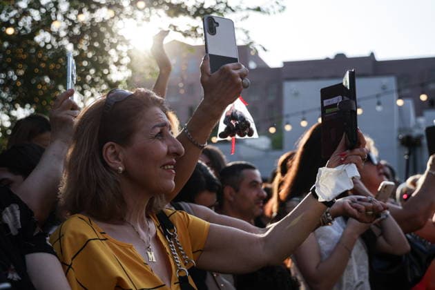 ARMENIA, YEREVAN - AUGUST 16, 2026: People attend Yerevan Taraz Fest 2026, an annual festival promoting Armenian culture and traditional costumes. Alexander Patrin TASS  96253518