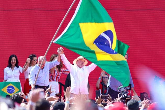 RECORD DATE NOT STATED Lula lanca candidatura Sao Paulo (SP), August 16, 2026 Where it all began: President Lula at a rally for his fourth term this Sunday morning at the Primeiro de Maio Stadium in Sao Bernardo do Campo, Sao Paulo (16). IMAGO Jefferson Aguiar Sao Paulo Brasil Copyright: xJeffersonxAguiarx