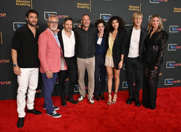 Televerse 2026 - Day 3 Josh Bowman, Henry Czerny, Nick Wechsler, Mike Kelley, Connor Paolo, Ashley Madekwe, Gabriel Mann and Emily VanCamp arriving to Televerse 2026 - Day 3 held at the JW Marriot Hotel on August 16, 2026 in Los Angeles, CA. Los Angeles JW Marriot Hotel at L.A. Live California USA Copyright: xLeexWattx xAFF-USA.COMx