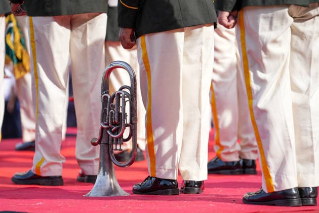 August 17, 2026, Banda Aceh, Aceh, Indonesia: A military music corps performs during the ceremony commemorating the 81st anniversary of the Republic of Indonesia at Blang Padang Field in Banda Aceh, Aceh Province, Indonesia, on Monday. Hundreds of students, government employees, and members of the armed forces participated in the ceremony. Banda Aceh Indonesia - ZUMAi115 20260817_zip_i115_013 Copyright: xMuhammadxIqbalx