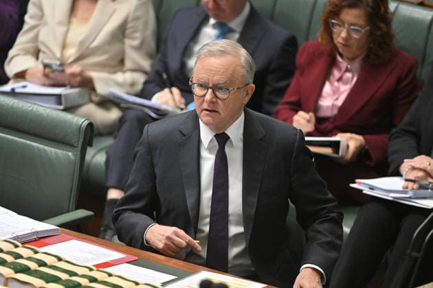 QUESTION TIME, Prime Minister Anthony Albanese during Question Time in the House of Representatives at Parliament House in Canberra, Monday, August 17, 2026. ( NO ARCHIVING CANBERRA AUSTRALIAN CAPITAL TERRITORY AUSTRALIA  Copyright: xMICKxTSIKASx 20260817188528007647