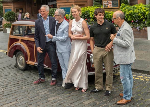 Borges and Me Photocall, Edinburgh Film Festival 2026, Leith Theatre, Edinburgh, United Kingdom, 16 August 2026 Alan Cumming, Freya Mavor, Fionn Whitehead, Luis Gnecco and Marc Turtletaub attending the Borges and Me Photocall for the Edinburgh Film Festival 2026 at the Leith Theatre, Edinburgh, United Kingdom, Credit:Phil Allwright Phillip Allwright Avalon United Kingdom, Edinburgh, Leith Theatre  Copyright: xPhilxAllwrightx xPhillipxAllwrightx xAvalonx 1124512312