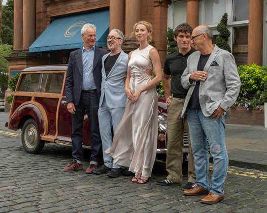 Borges and Me Photocall, Edinburgh Film Festival 2026, Leith Theatre, Edinburgh, United Kingdom, 16 August 2026 Alan Cumming, Freya Mavor, Fionn Whitehead, Luis Gnecco and Marc Turtletaub attending the Borges and Me Photocall for the Edinburgh Film Festival 2026 at the Leith Theatre, Edinburgh, United Kingdom, Credit:Phil Allwright Phillip Allwright Avalon United Kingdom, Edinburgh, Leith Theatre  Copyright: xPhilxAllwrightx xPhillipxAllwrightx xAvalonx 1124512321