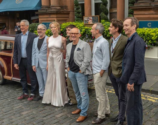 Borges and Me Photocall, Edinburgh Film Festival 2026, Leith Theatre, Edinburgh, United Kingdom, 16 August 2026 Alan Cumming, Freya Mavor, Fionn Whitehead, Luis Gnecco and Marc Turtletaub attending the Borges and Me Photocall for the Edinburgh Film Festival 2026 at the Leith Theatre, Edinburgh, United Kingdom, Credit:Phil Allwright Phillip Allwright Avalon United Kingdom, Edinburgh, Leith Theatre  Copyright: xPhilxAllwrightx xPhillipxAllwrightx xAvalonx 1124512341