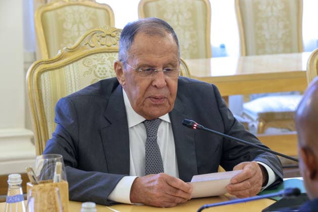RUSSIA, MOSCOW - AUGUST 17, 2026: Sergei Lavrov, Foreign Minister of Russia, attends a bilateral meeting with his counterpart Samuel Okudzeto Ablakwa of Ghana at the Reception House of the Russian Foreign Ministry Moscow Russia  - ZUMAt113 20260817_zaa_t113_182 Copyright: xSergeixKarpukhinx