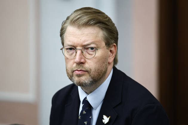 RUSSIA, MOSCOW - AUGUST 17, 2026: Yabloko Party Chairman Nikolai Rybakov attends a hearing at the Russian Supreme Court on the party’s appeal to reinstate its candidate list for the upcoming 2026 Russian State Duma election. Mikhail Tereshchenko TASS  96296127