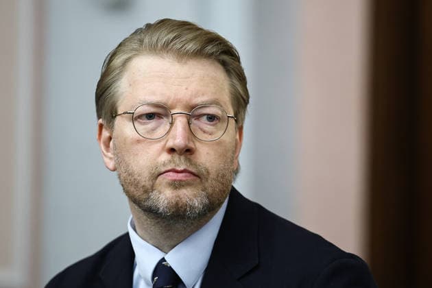 RUSSIA, MOSCOW - AUGUST 17, 2026: Yabloko Party Chairman Nikolai Rybakov attends a hearing at the Russian Supreme Court on the party’s appeal to reinstate its candidate list for the upcoming 2026 Russian State Duma election. Mikhail Tereshchenko TASS  96296351